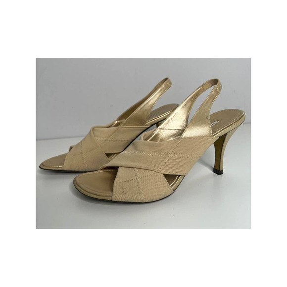 Donald J. Pliner Shoes - Donald J Pliner Jam Tan Slingback Heel Sandals 8.5 M